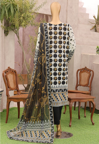 Magic Print Collection Vol-01 3pcs Unstitched By Hz D-10