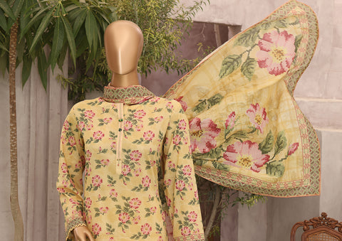 Magic Print Collection Vol-01 3pcs Unstitched By Hz D-01