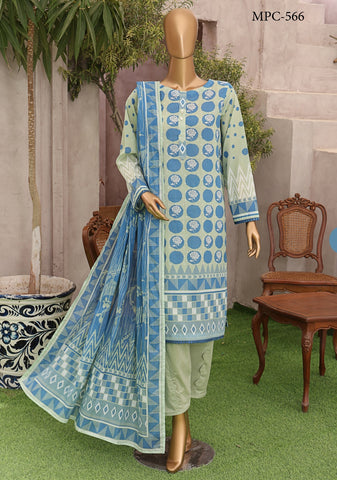 Magic Print Collection Vol-01 3pcs Unstitched By Hz D-02