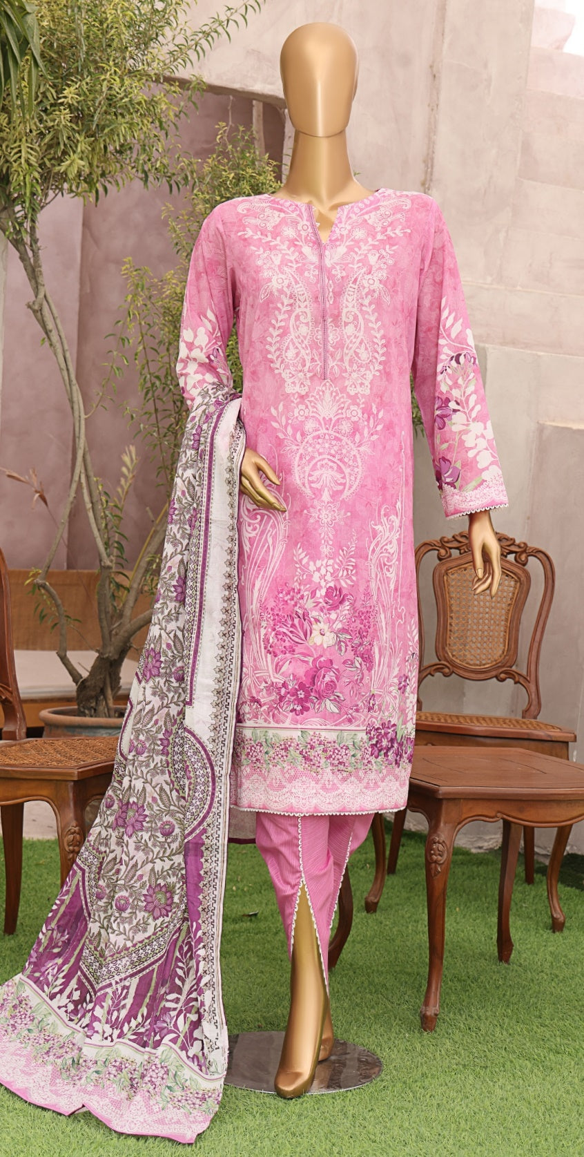 Magic Print Collection Vol-01 3pcs Unstitched By Hz D-03