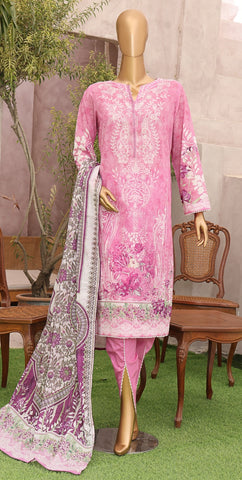 Magic Print Collection Vol-01 3pcs Unstitched By Hz D-03