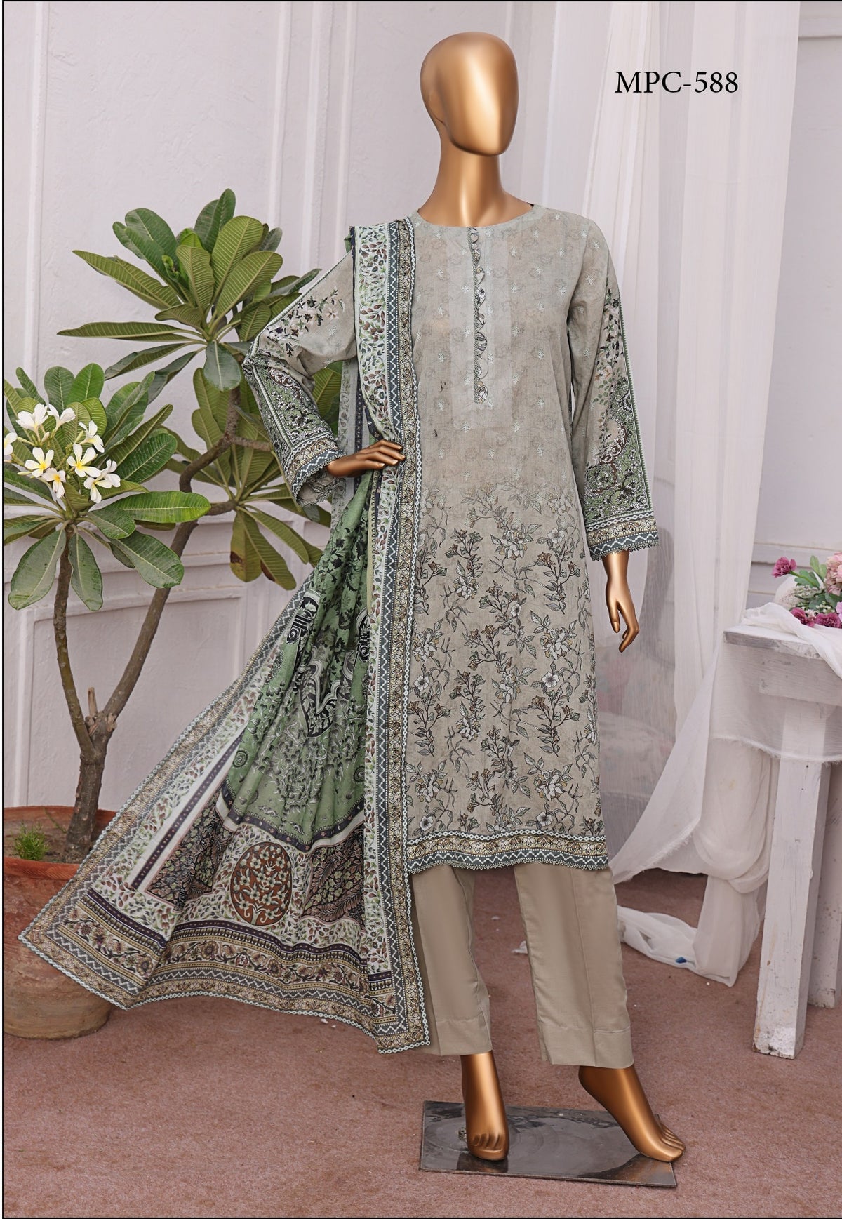 Magic Print Collection Vol-01 3pcs Unstitched By Hz D-07