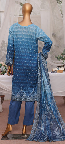 Magic Print Collection Vol-01 3pcs Unstitched By Hz D-09