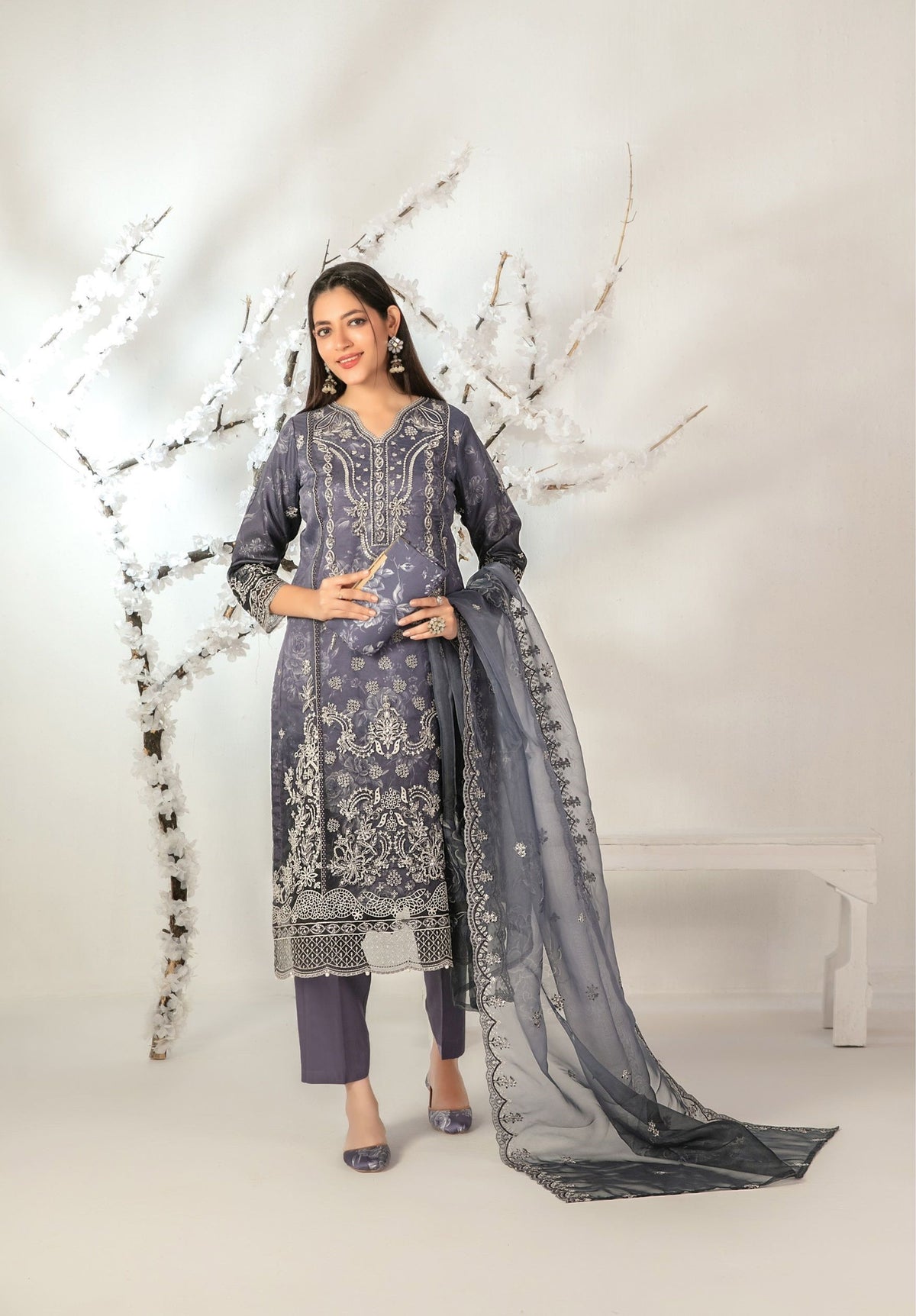 ISHQ By Tawakkal Fabrics Semi-Stitched Fancy Collection D-2