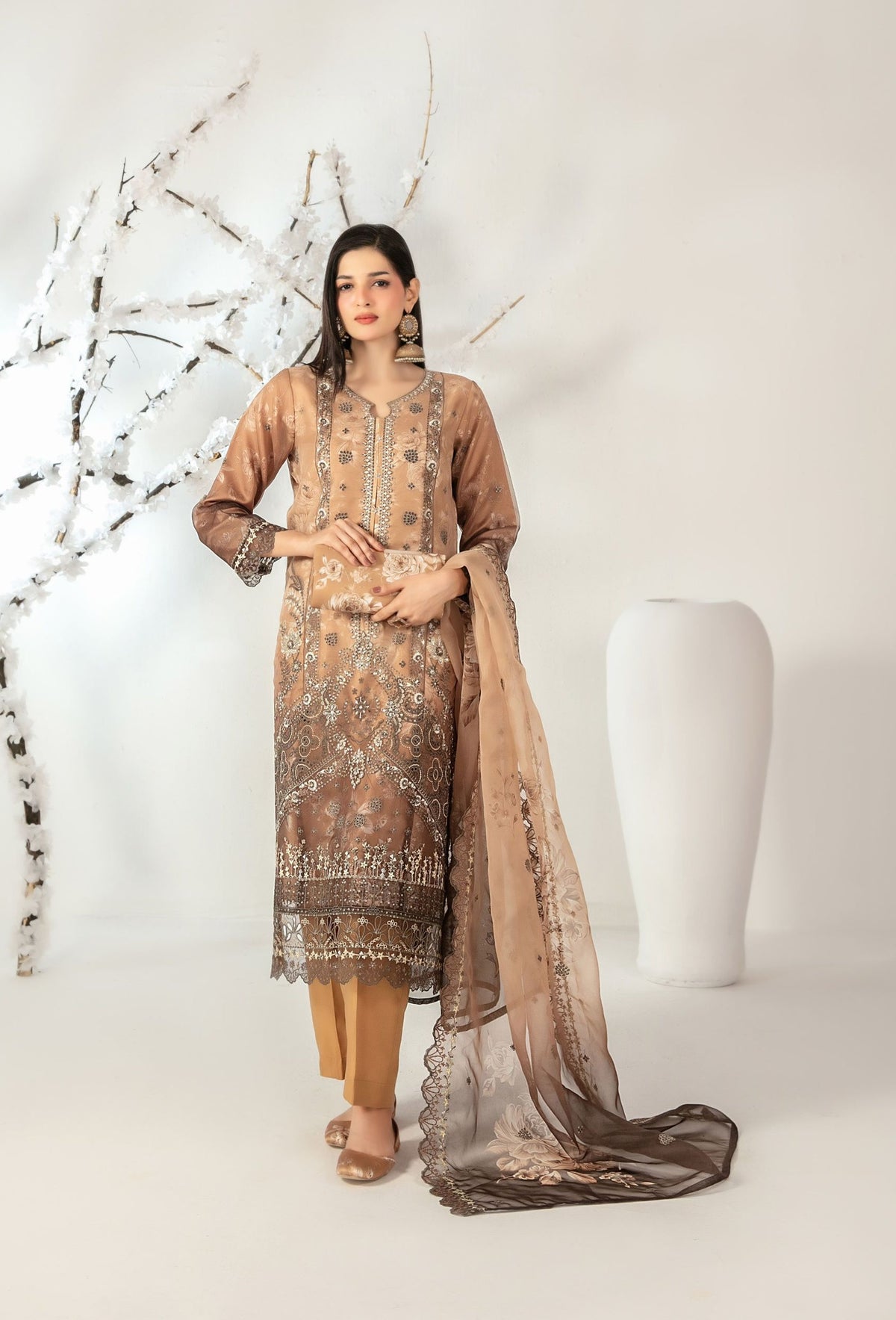ISHQ By Tawakkal Fabrics Semi-Stitched Fancy Collection D-6