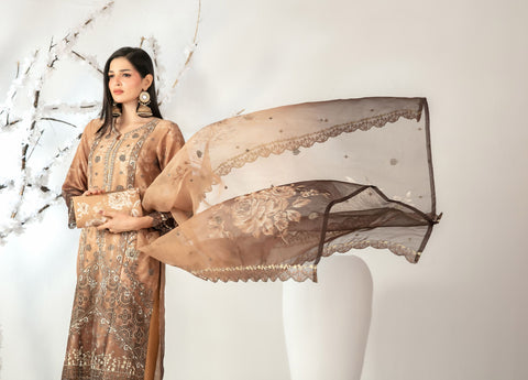 ISHQ By Tawakkal Fabrics Semi-Stitched Fancy Collection D-6