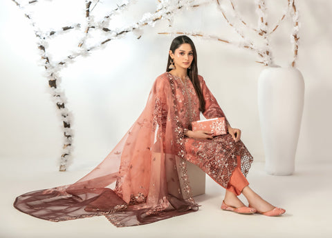 ISHQ By Tawakkal Fabrics Semi-Stitched Fancy Collection D-1