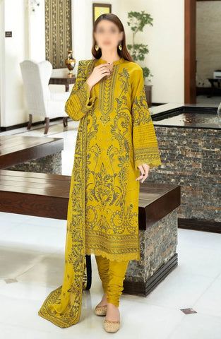 Elysia Luxury Embroidered Lawn Collection'24 D-889
