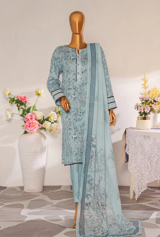 Mother Linen Embroidered Un-Stitched Collection D-1