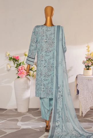 Mother Linen Embroidered Un-Stitched Collection D-1