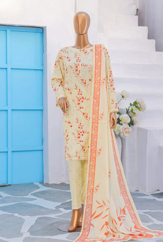 Mother Linen Embroidered Un-Stitched Collection D-2