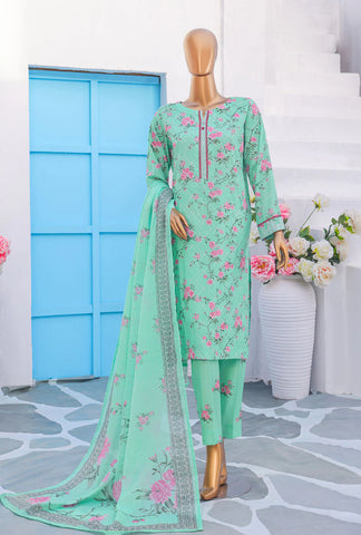 Mother Linen Embroidered Un-Stitched Collection D-3