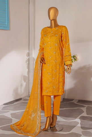 Mother Linen Embroidered Un-Stitched Collection D-4