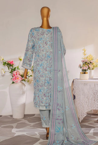 Mother Linen Embroidered Un-Stitched Collection D-8