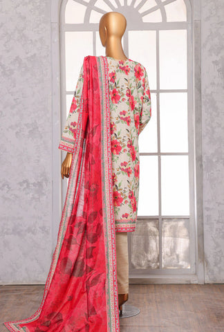 PREMIUM KHADDAR CHIMKI PRINTED 3PC UNSTITCHED COLL BY HZ D-4