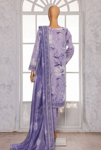 PREMIUM KHADDAR CHIMKI PRINTED 3PC UNSTITCHED COLL BY HZ D-9