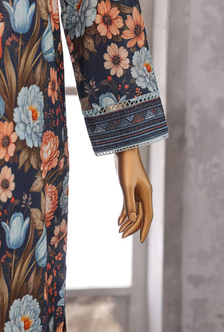 PREMIUM KHADDAR CHIMKI PRINTED 3PC UNSTITCHED COLL BY HZ D-10