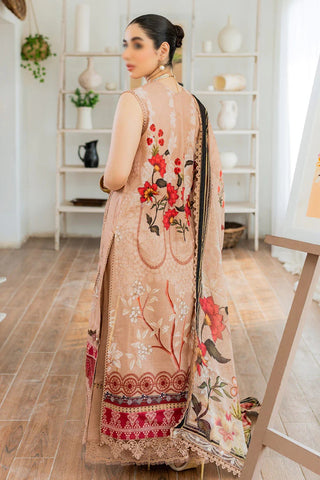 D-52 A Janan Lawn  Print Embroidered Coll"24 Marjjan By Zohaib Arts