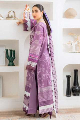 D-53 A Janan Lawn  Print Embroidered Coll"24 Marjjan By Zohaib Arts