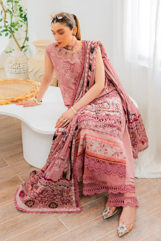 D-54 A Janan Lawn  Print Embroidered Coll"24 Marjjan By Zohaib Arts