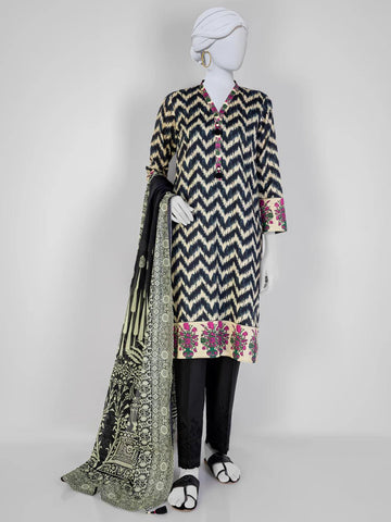 Panjnad By J. Collection'24 Unstitched Three Piece. D-1240