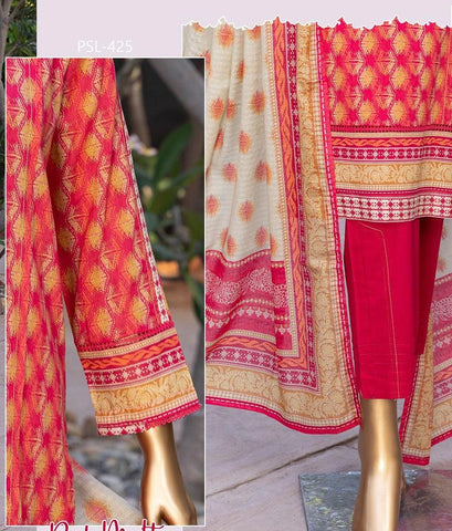 HZ RTW Prints Gardenia 3 Pcs Stitched Coll"24 D-425