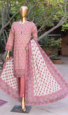 HZ RTW Prints Gardenia 3 Pcs Stitched Coll"24 D-427