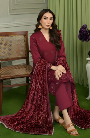 Sobia Waseem Queen Embroidered Sweet Peach Unstitched 3 Piece Suit D-6