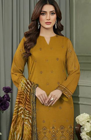 Sobia Waseem Queen Embroidered Sweet Peach Unstitched 3 Piece Suit D-2
