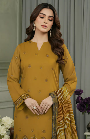 Sobia Waseem Queen Embroidered Sweet Peach Unstitched 3 Piece Suit D-2