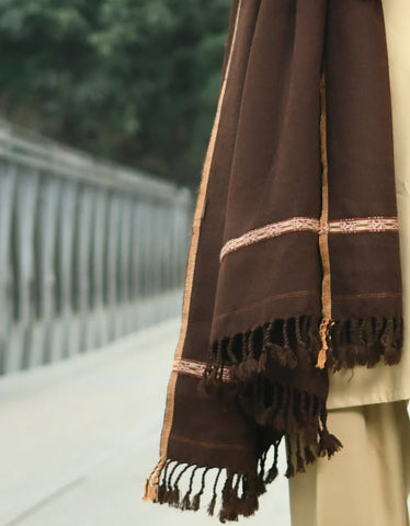 Regal Winter Mens Shawl Dark Brown