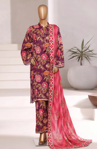 Sadabahar Khaddar RTW Embroidered Coll Stitched 3 Piece D-03