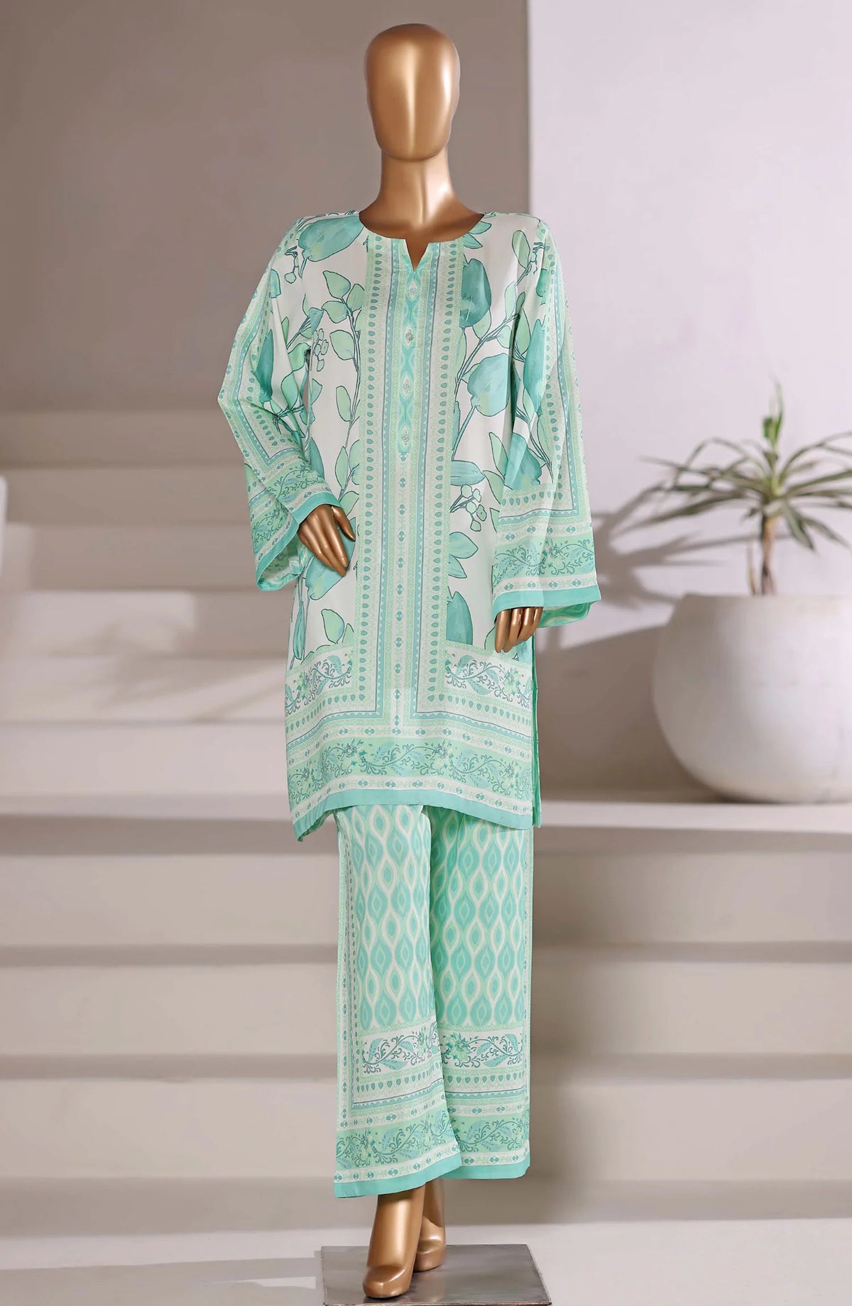 Sadabahar Printed Viscose Stitched 2 Piece Set SB-6