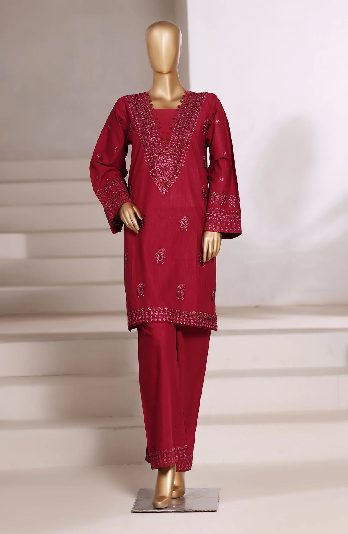 Sadabahar Vybe Vol-2 Emb Co ord Sets Coll  2Pcs Stitched D-1