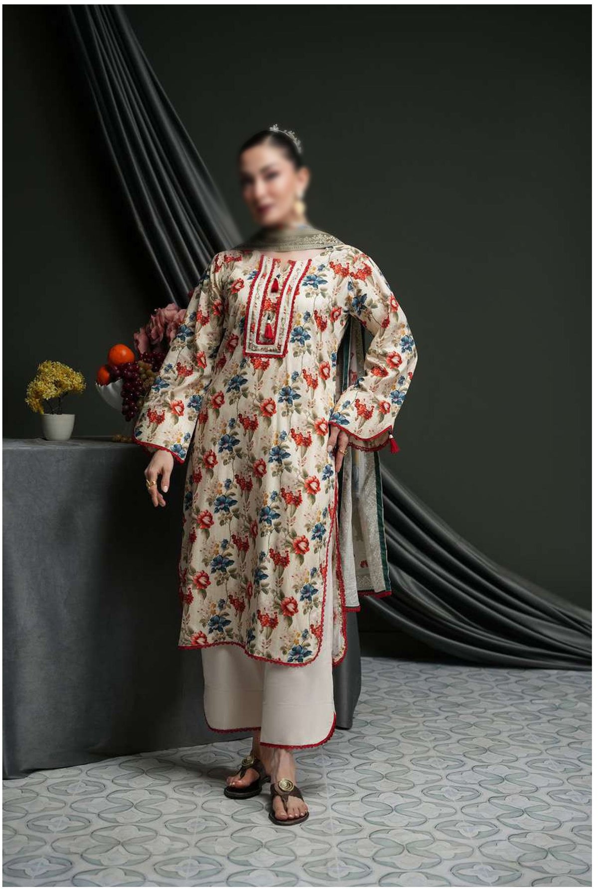 Salina Linen Vol-4  Un Stitched 3 Pcs D-03  REGALIA TEXTILE