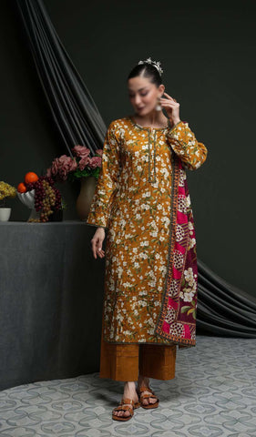 Salina Linen Vol-4  Un Stitched 3 Pcs D-05  REGALIA TEXTILE