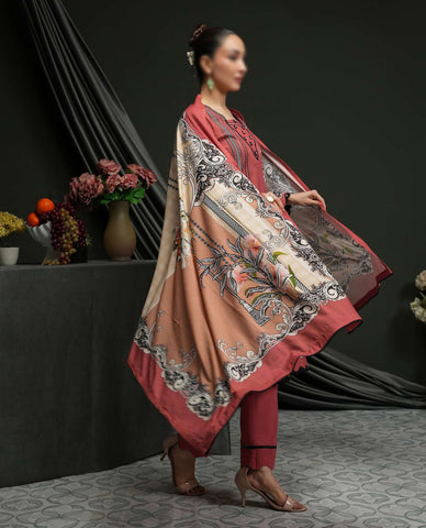 Salina Linen Vol-4  Un Stitched 3 Pcs D-06  REGALIA TEXTILE