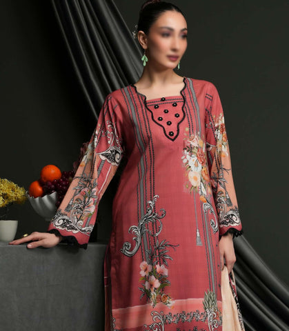 Salina Linen Vol-4  Un Stitched 3 Pcs D-06  REGALIA TEXTILE