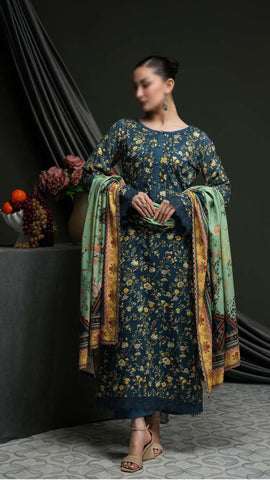 Salina Linen Vol-4  Un Stitched 3 Pcs D-07  REGALIA TEXTILE