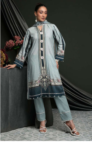 Salina Linen Vol-4  Un Stitched 3 Pcs D-08  REGALIA TEXTILE