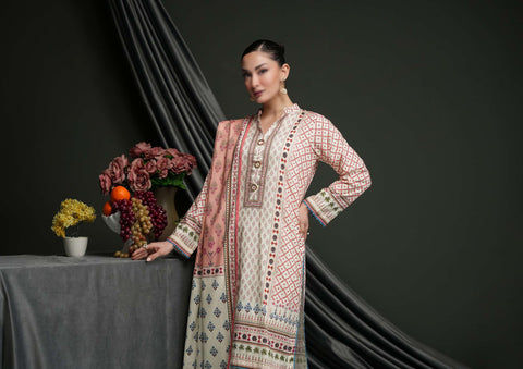 Salina Linen Vol-4  Un Stitched 3 Pcs D-01  REGALIA TEXTILE