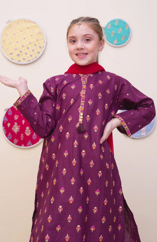 GURYA Printed Cambric 3Pec  Pret Coll'25 By SHANZEY Kids D-6