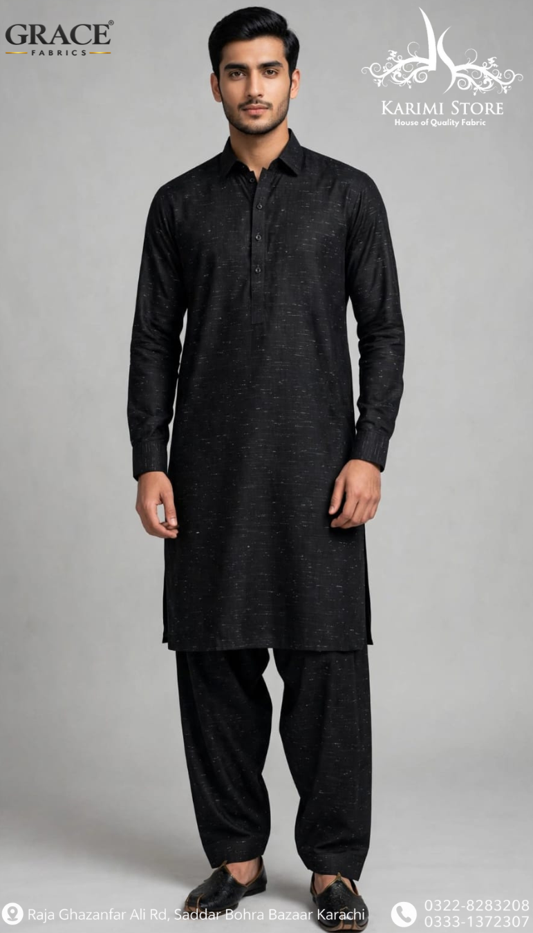 Grace Men’s Wash N Wear Unstitched Suit D-5