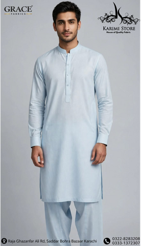 Grace Men’s Wash N Wear Unstitched Suit D-6
