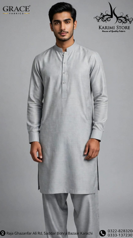 Grace Men’s Wash N Wear Unstitched Suit D-8