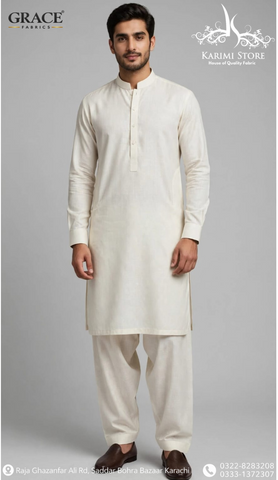 Grace Men’s Wash N Wear Unstitched Suit D-7