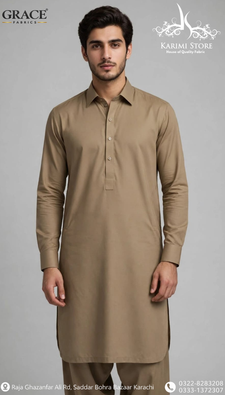Grace Men’s Wash N Wear Unstitched Suit D-2