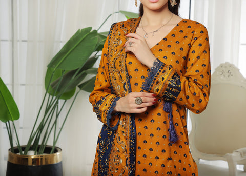 Daman Printed Lawn 3 Pcs Un Stitched 2025 VS D-10
