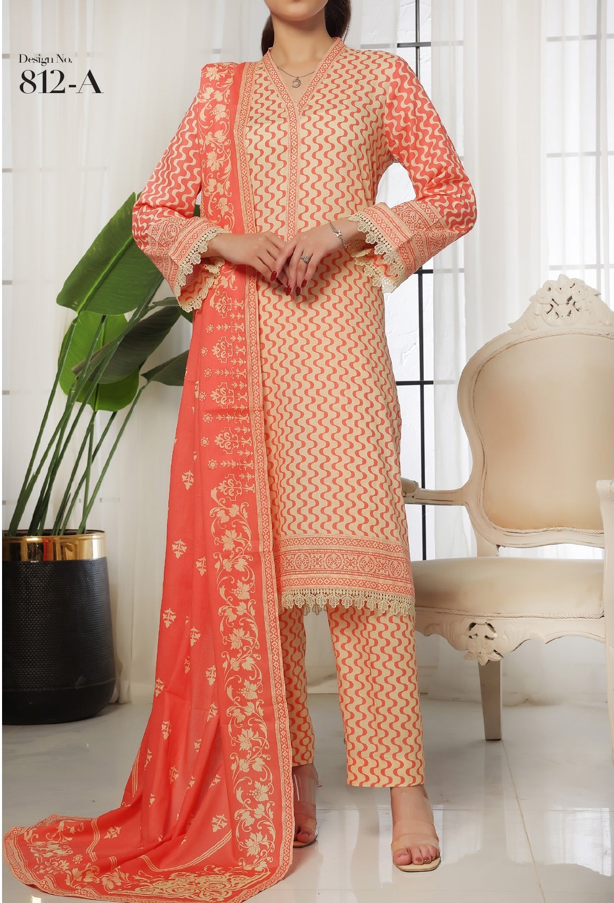 Daman Printed Lawn 3 Pcs Un Stitched 2025 VS D-17