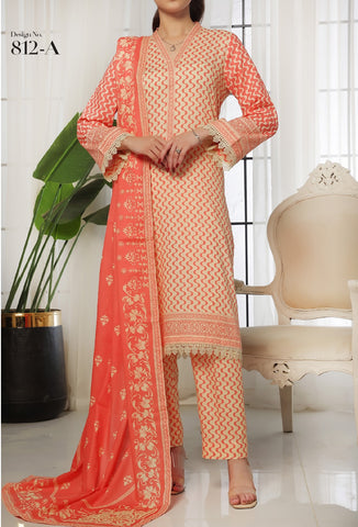 Daman Printed Lawn 3 Pcs Un Stitched 2025 VS D-17